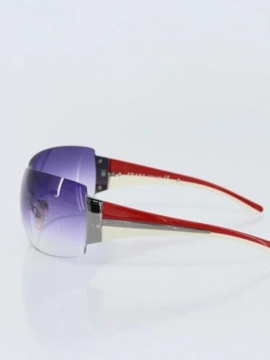 PRADA Sunglasses plastic Purple Auth bs33479 main image 8